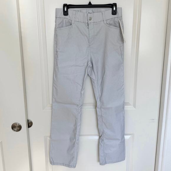 NWT Bevy Flog Novel Bootcut Pants Gray White Check 30